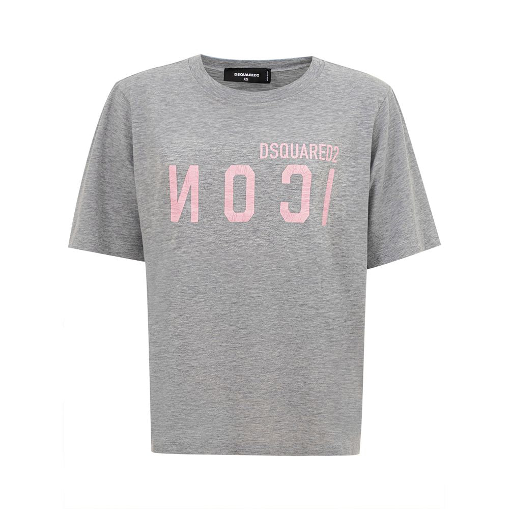 Dsquared² Kadınlar için şık gri pamuklu üst